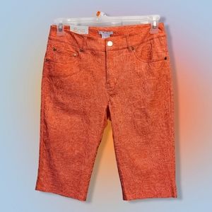 NWT ERIC JENNY JEAN MID ROSE SHORTS SIZE 6